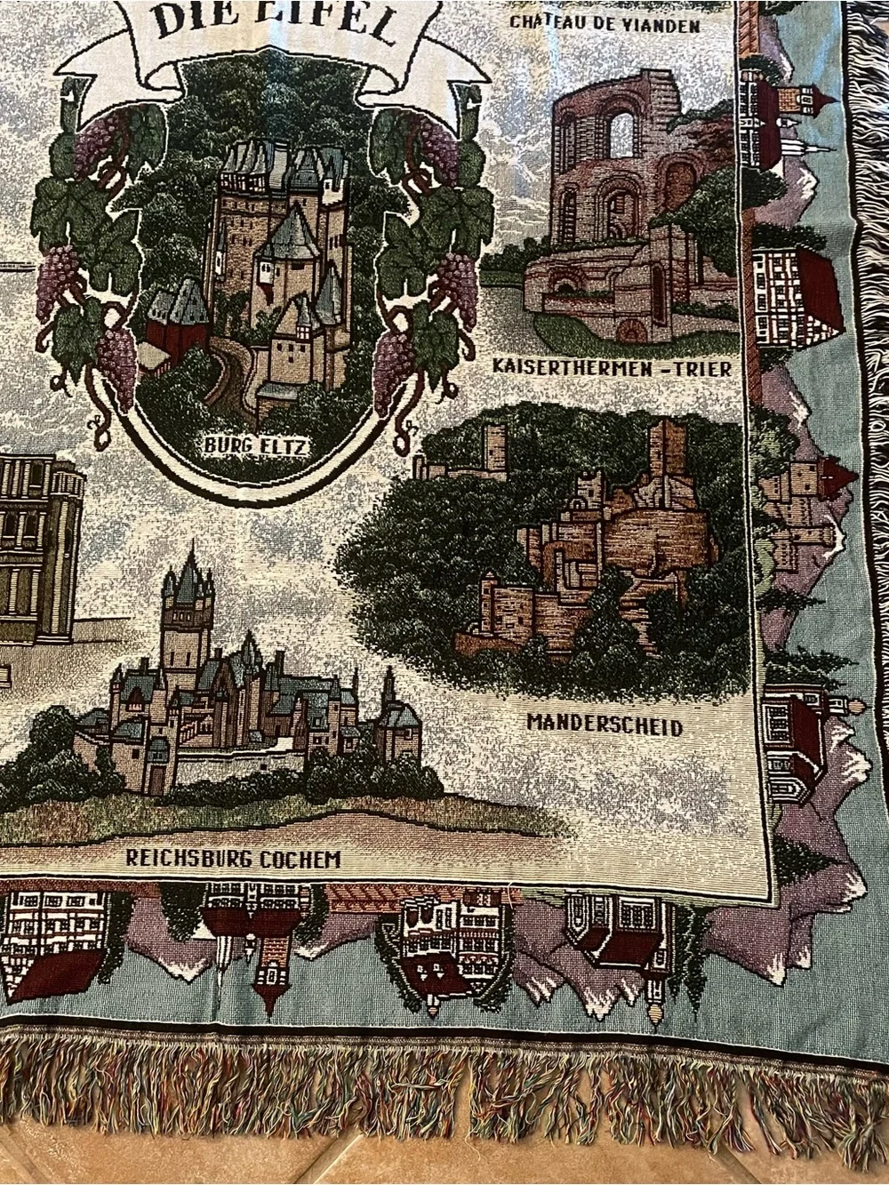 Die Eifel Tapestry Wall Hanging - Multicolor